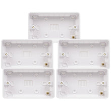 Load image into Gallery viewer, Schneider Electric Lisse 2 Gang Surface Pattress Box 25mm GGBL9225 White 5 Pack
