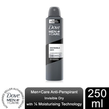 Load image into Gallery viewer, Dove Men+Care Anti-Perspirant, Invisible Dry, 48H Powerful Protection, 250ml