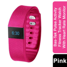 Load image into Gallery viewer, Tw64s Bas-Tek Pulse Activity Fitness Tracker Watch With Heart Rate Monitor Pink