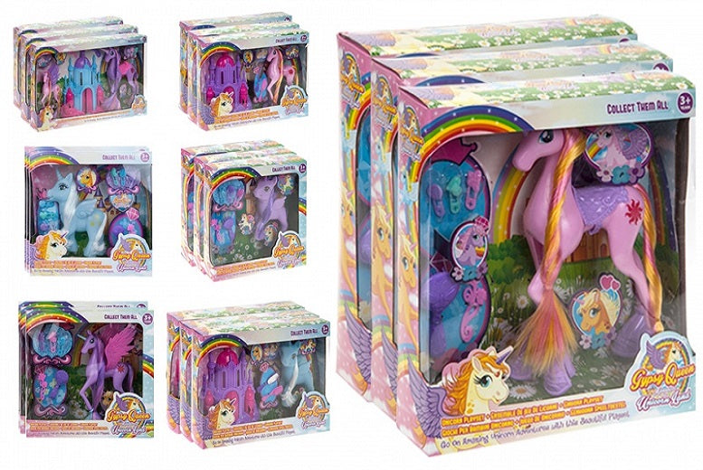Unicorn With Castle & Vanity Accessories
