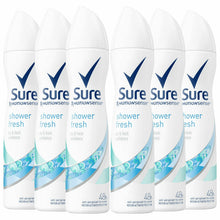 Load image into Gallery viewer, Sure Women Motion Sense Antiperspirant Deodorant, Shower Fresh, 6 Pack, 250ml