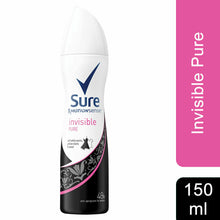 Load image into Gallery viewer, Sure Women Motion Sense Antiperspirant Deodorant, Invisible Pure, 6 Pack, 150ml