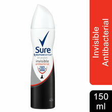 Load image into Gallery viewer, Sure Women Anti-Perspirant Body Spray, Invisible Antibacterial, 6 Pack, 150ml