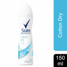 Load image into Gallery viewer, Sure Women Motion Sense Anti-Perspirant Deodorant, Cotton Dry, 6 Pack, 150ml