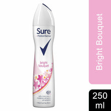 Load image into Gallery viewer, Sure Women Motion Sense Antiperspirant Deodorant, Bright Bouquet, 6 Pack, 250ml
