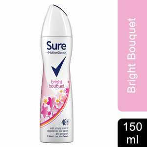 Sure Women Motion Sense Antiperspirant Deodorant, Bright Bouquet, 6 Pack, 150ml