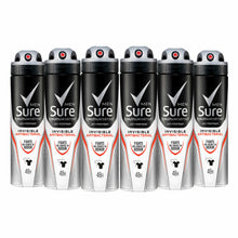 Load image into Gallery viewer, Sure Men Anti Perspirant Invisible Antibacterial Deodorant, 6 Pack, 150ml