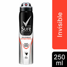 Load image into Gallery viewer, Sure Men Anti Perspirant Invisible Antibacterial Deodorant, 6 Pack, 250ml