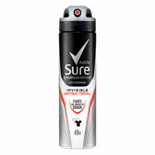 Load image into Gallery viewer, Sure Men Anti Perspirant Invisible Antibacterial Deodorant, 6 Pack, 150ml
