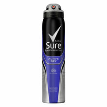 Load image into Gallery viewer, Sure Men Anti Perspirant 48H Protection Active Dry Deodorant, 6 Pack, 250ml