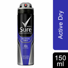Load image into Gallery viewer, Sure Men Anti Perspirant 48H Protection Active Dry Deodorant, 6 Pack, 150ml