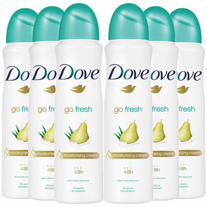 Dove Women Anti-Perspirant Deodorant Spray, Pear & Aloe Vera, 6 Pack ,250ml