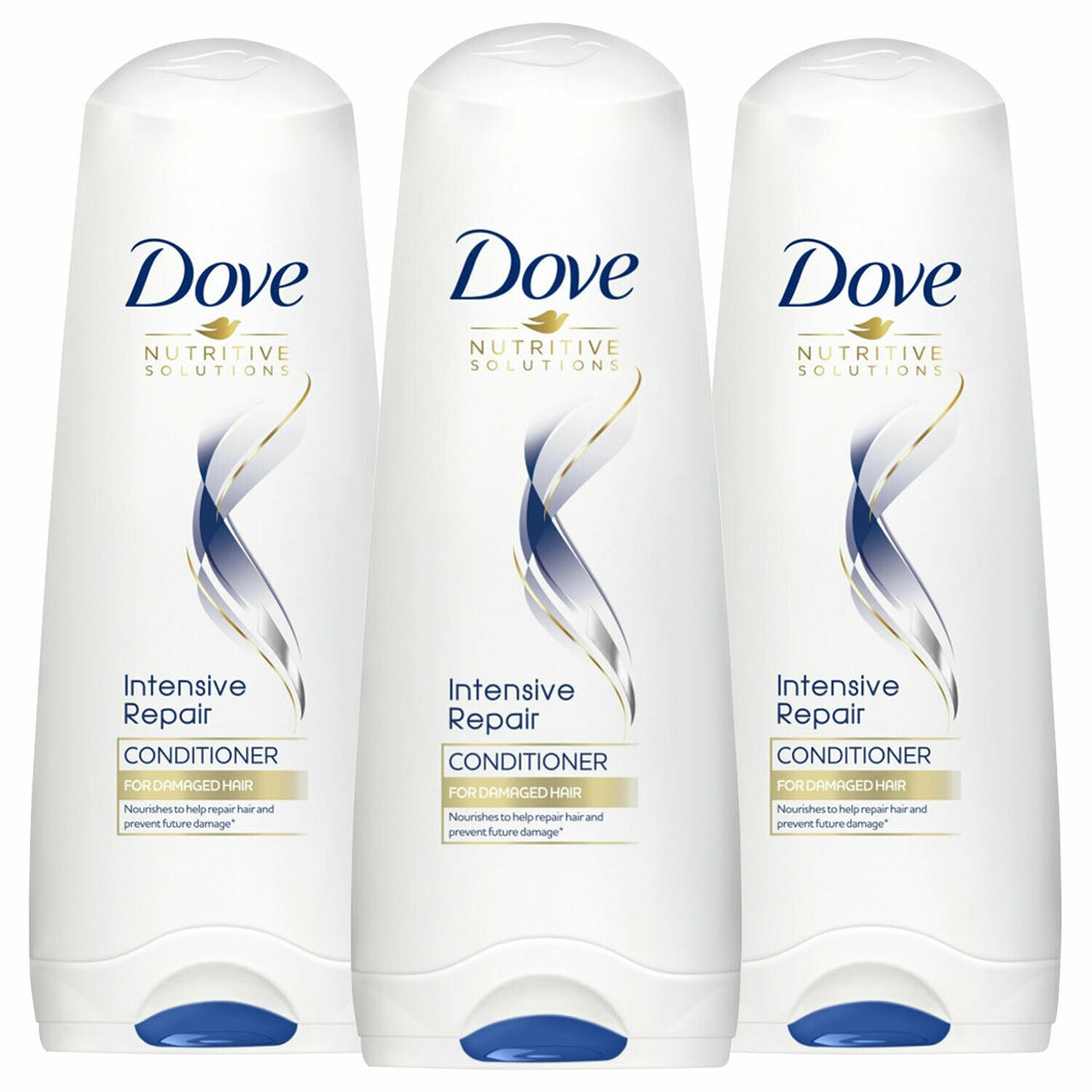 Dove Intensive Repair Conditioner For Damaged Hair, 3 Pack, 200ml