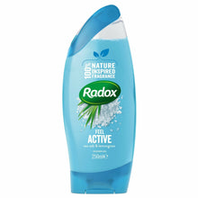 Load image into Gallery viewer, Radox Feel Active Shower Gel, Sea Salt and Lemongrass, 6 Pack, 250ml
