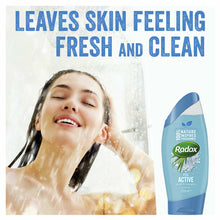 Load image into Gallery viewer, Radox Feel Active Shower Gel, Sea Salt and Lemongrass, 6 Pack, 250ml