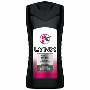 Lynx Attract for Her Body Wash 250ml & Body Spray 150ml Duo