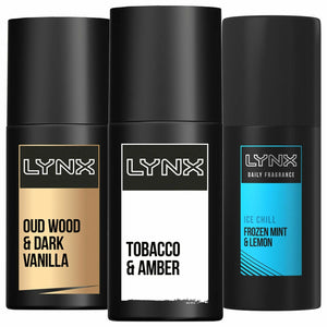 Lynx Deodorant Pump Spray, Adrenaline/Ice Chill/Urban/Signature, 3 Pack, 100ml: