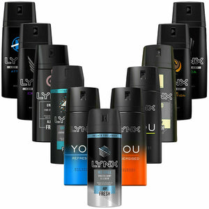 Lynx Body Spray Deodorant, 6 Pack, 150ml