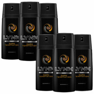 Lynx Body Spray Deodorant, 6 Pack, 150ml