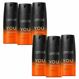 Lynx Body Spray Deodorant, 6 Pack, 150ml