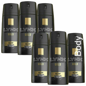 Lynx Body Spray Deodorant, 6 Pack, 150ml