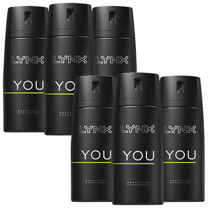 Lynx Body Spray Deodorant, 6 Pack, 150ml