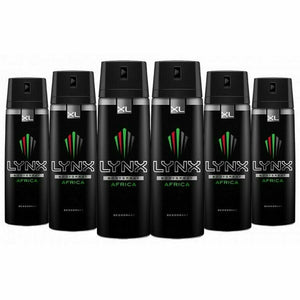 Lynx XL Body Spray Deodorant, 6 Pack, 200ml