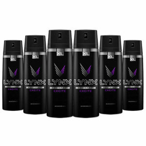 Lynx XL Body Spray Deodorant, 6 Pack, 200ml