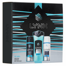 Load image into Gallery viewer, Lynx Ice Chill Body Spray &amp; Shower Gel With Antiperspirant Trio Gift Set