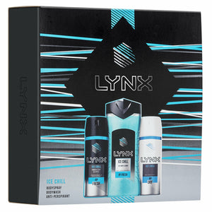 Lynx Ice Chill Body Spray & Shower Gel With Antiperspirant Trio Gift Set