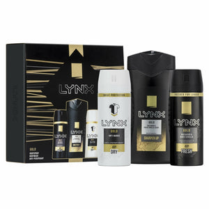Lynx Gold Antiperspirant, Body Spray & Body Wash Trio Gift Set