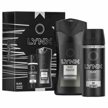 Load image into Gallery viewer, Lynx Black Body Spray &amp; Body Wash Duo Gift Set