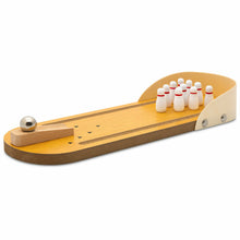 Load image into Gallery viewer, Doodle Miniature Wooden Table Top Portable Desktop Bowling Game