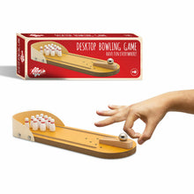 Load image into Gallery viewer, Doodle Miniature Wooden Table Top Portable Desktop Bowling Game
