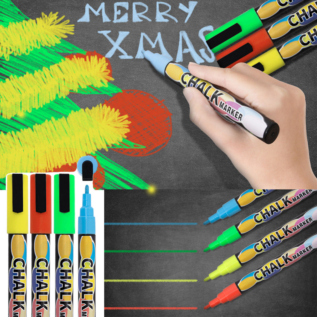 Doodle Chalk Markers Dry Wipe Pack of 4 Colours