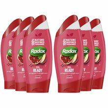 Load image into Gallery viewer, Radox Feel 2-in-1 Shower Gel, 6 Pack, 250ml