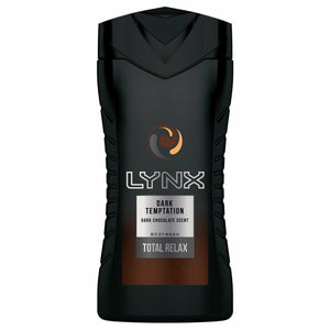 Lynx Total Relax Shower Gel Body Wash, Dark Temptation, 6 Pack, 250ml