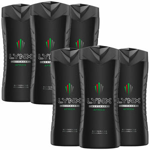 Lynx XL Shower Gel Body Wash 400ml, 6 Pack