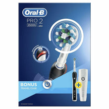 Load image into Gallery viewer, Oral-B Pro 2 2500N CrossAction Electric Rechargeable Toothbrush Black