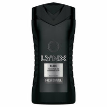 Load image into Gallery viewer, Lynx Fresh Charge Shower Gel Body Wash, Black, 6 Pack, 250ml