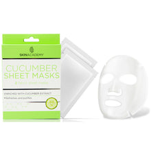Load image into Gallery viewer, Skin Academy Cucumber Face Sheet Mask