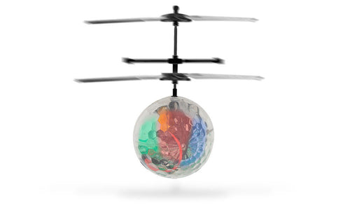 LED Flying Helicopter Ball Kids Toy Clear