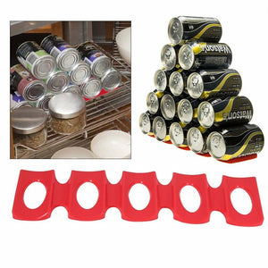 Heaven Silicon Fridge Beer can and Wine Bottle Rack Holder - Red