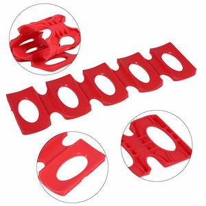 Heaven Silicon Fridge Beer can and Wine Bottle Rack Holder - Red