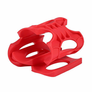 Heaven Silicon Fridge Beer can and Wine Bottle Rack Holder - Red