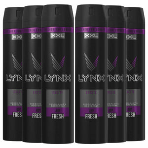 Lynx XXL For Men Body Spray Deodorant 250ml - Pack of 6