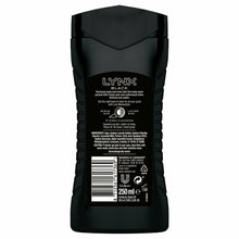 Load image into Gallery viewer, Lynx Fresh Charge Shower Gel Body Wash, Black, 6 Pack, 250ml