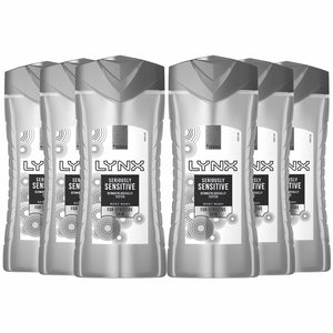 Lynx +Series Shower Gel for Sensitive Skin, 6 Pack, 300ml