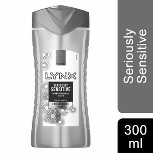 Lynx +Series Shower Gel for Sensitive Skin, 6 Pack, 300ml