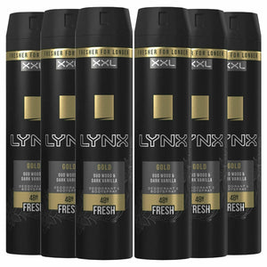 Lynx XXL For Men Body Spray Deodorant 250ml - Pack of 6
